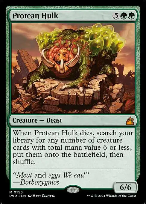 MtG Ravnica Remastered Mythic Rare Protean Hulk #153
