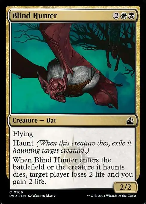MtG Ravnica Remastered Common Blind Hunter #166