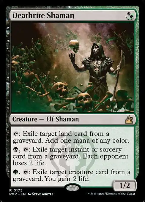 MtG Ravnica Remastered Rare Deathrite Shaman #175