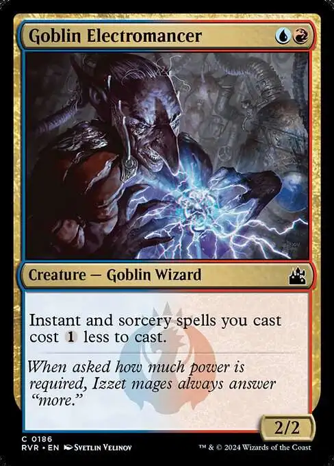 MtG Ravnica Remastered Common Goblin Electromancer #186