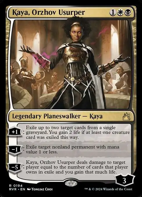 MtG Ravnica Remastered Rare Kaya, Orzhov Usurper #194