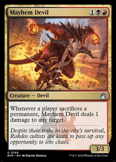 MtG Ravnica Remastered Uncommon Mayhem Devil #199