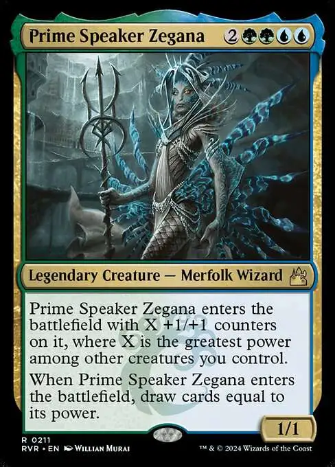 MtG Ravnica Remastered Rare Prime Speaker Zegana #211