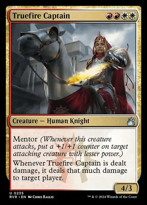 MtG Ravnica Remastered Uncommon FOIL Truefire Captain #235