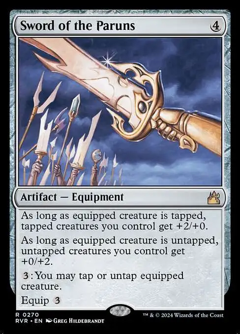 MtG Ravnica Remastered Rare Sword of the Paruns #270