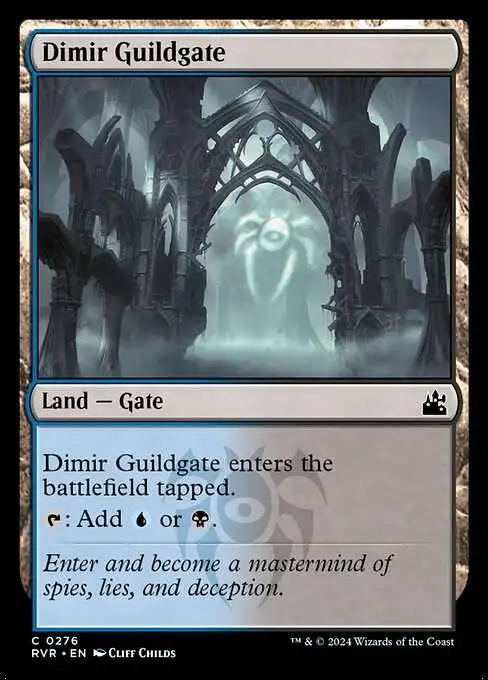 MtG Ravnica Remastered Common Dimir Guildgate #276