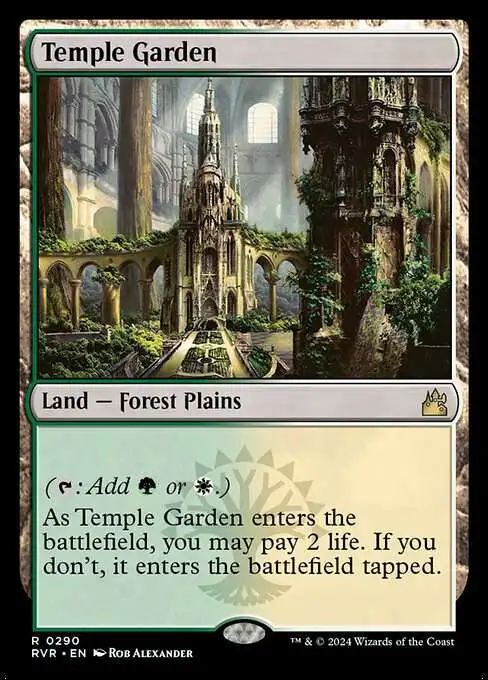 card garden mtg Temple #351 holo from Lorwyn Eclipsed (ECL) Proxy Magic The Gathering Ravnica Remastered