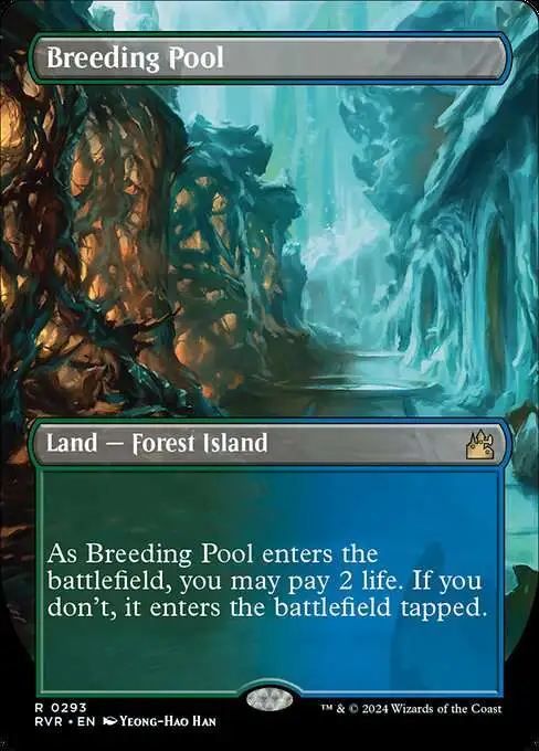 MtG Ravnica Remastered Rare Breeding Pool #293 [Borderless Shocklands]