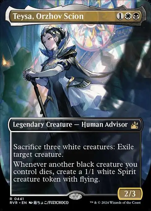 Magic The Gathering Ravnica Remastered Single Card Rare Teysa, Orzhov Scion 441 Borderless Anime FOIL - ToyWiz Magic The Gathering Ravnica Remastered Single Card Rare Teysa, Orzhov Scion 441 Borderless Anime FOIL - ToyWiz