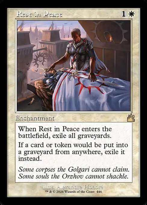 MtG Ravnica Remastered Rare Rest in Peace #446 [Retro Frame]
