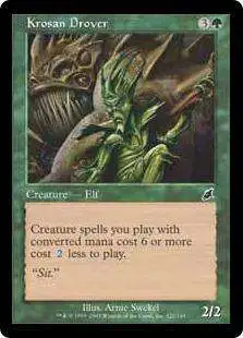 MtG Scourge Common FOIL Krosan Drover #122 [Moderately Played]