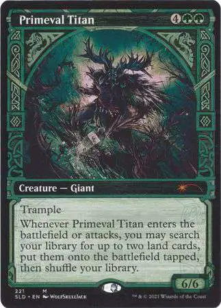 MtG Secret Lair Drop Series Mythic Rare Primeval Titan #221
