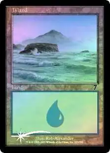 Magic The Gathering 7th Edition Single Card Basic Land Island 333