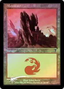 MtG 7th Edition Basic Land Foil Mountain #340