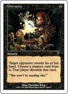 MtG 7th Edition Common Foil Ostracize #153