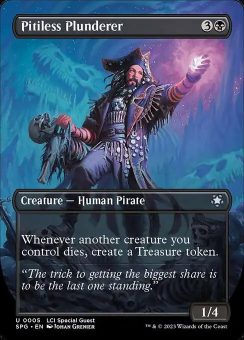 MtG The Lost Caverns of Ixalan: Special Guests Uncommon Pitiless Plunderer #5 [Lost Caverns of Ixalan Borderless]