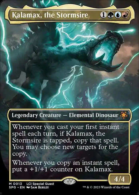 Magic The Gathering The Lost Caverns of Ixalan Special Guests Single Card  Mythic Rare Kalamax, the Stormsire 13 Lost Caverns of Ixalan Borderless -  ToyWiz