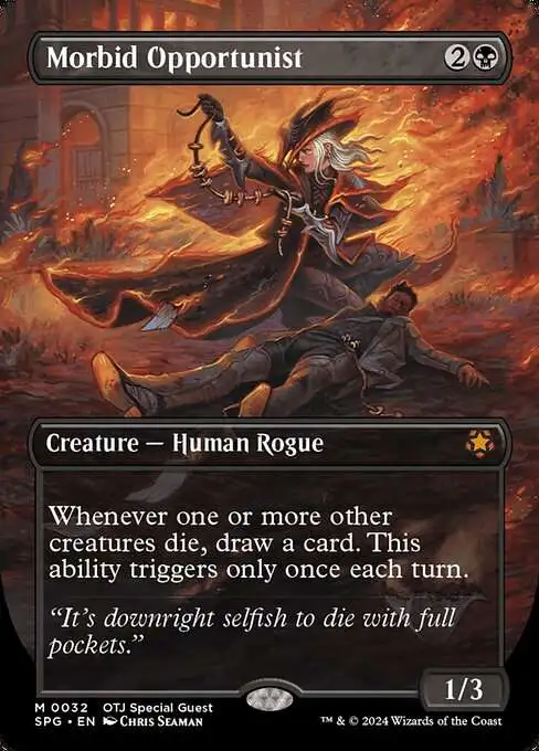MtG Special Guests Mythic Rare Morbid Opportunist #32 [Thunder Junction Borderless]