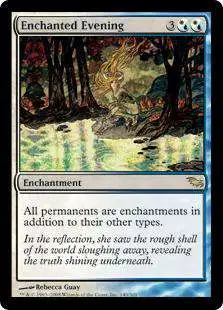 MtG Shadowmoor Rare Foil Enchanted Evening #140