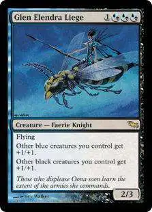 MtG Shadowmoor Rare Glen Elendra Liege #163