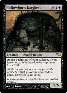 MtG Shadowmoor Rare Hollowborn Barghest #68