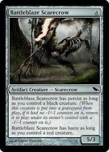 mtg all scarecrow cards Magic The Gathering Shadowmoor Single Card Common Rattleblaze 259 (2W)(2U)(2B)(2R)(2G) MTGNexus - Scarecrow of Everlasting