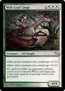 MtG Shadowmoor Rare Foil Wilt-Leaf Liege #245