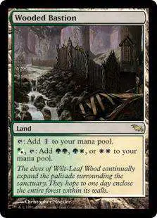MtG Shadowmoor Rare Wooded Bastion #281 [2008]