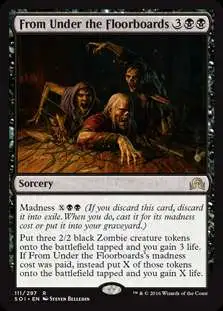 MtG Trading Card Game Shadows Over Innistrad Rare Foil From Under the Floorboards #111