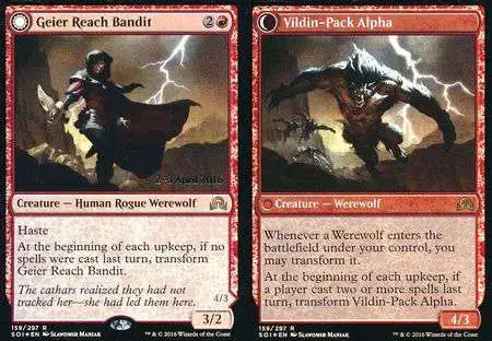 Magic The Gathering Shadows Over Innistrad Single Card Rare Geier Reach  Bandit Vildin-Pack Alpha 159 Prerelaase FOIL - ToyWiz