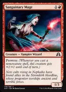 MtG Trading Card Game Shadows Over Innistrad Common Sanguinary Mage #178