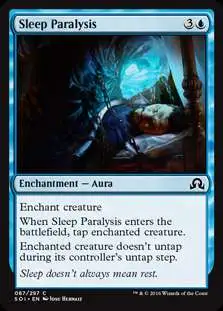 MtG Trading Card Game Shadows Over Innistrad Common Sleep Paralysis #87