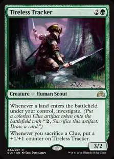 MtG Trading Card Game Shadows Over Innistrad Rare FOIL Tireless Tracker #233