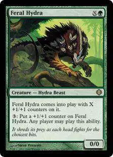 MtG Shards of Alara Rare Feral Hydra #131