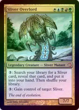 MtG Trading Card Game Premium Deck Series: Slivers Mythic Rare Sliver Overlord #24 [Moderately Played FOIL] [Moderately Played]