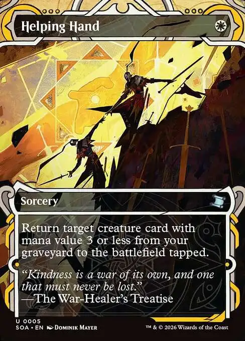 MtG Secrets of Strixhaven Mystical Archive Uncommon Helping Hand #5 MtG Secrets of Strixhaven Mystical Archive Uncommon Helping Hand #5
