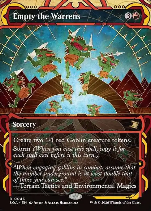MtG Secrets of Strixhaven Mystical Archive Rare Empty the Warrens #43