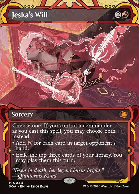 MtG Secrets of Strixhaven Mystical Archive Mythic Rare Jeska's Will #44