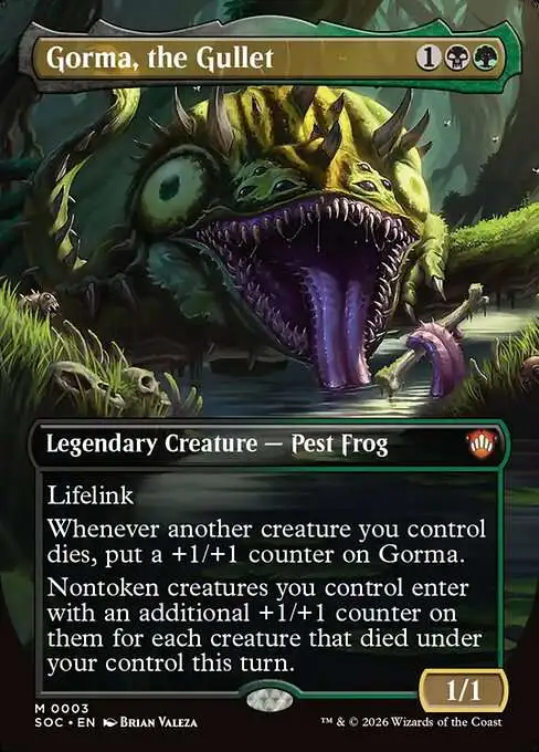 Magic The Gathering Secrets of Strixhaven Commander Single Card Mythic Rare  Gorma, the Gullet 3 Face Commander FOIL - ToyWiz