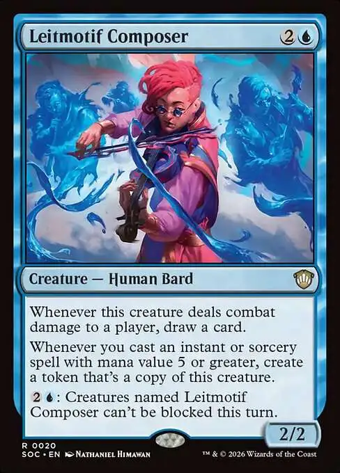 MtG Secrets of Strixhaven Commander Rare Leitmotif Composer #20