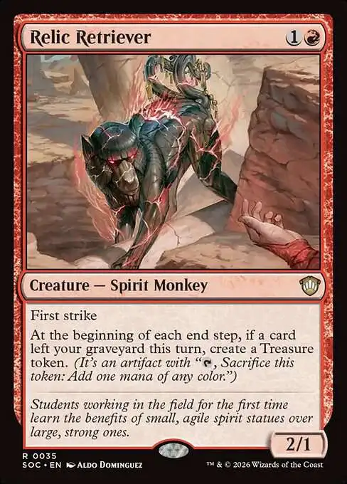Magic The Gathering Secrets of Strixhaven Commander Single Card Rare Relic Retriever 35 - ToyWiz Magic The Gathering Secrets of Strixhaven Commander Single Card Rare Relic Retriever 35 - ToyWiz