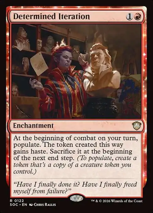 Magic The Gathering Secrets of Strixhaven Commander Single Card Rare  Determined Iteration 122 New Art - ToyWiz