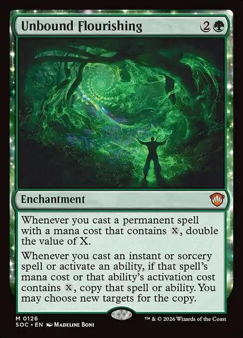 Magic The Gathering Secrets of Strixhaven Commander Single Card Mythic Rare Unbound Flourishing 126 New Art - ToyWiz Magic The Gathering Secrets of Strixhaven Commander Single Card Mythic Rare Unbound Flourishing 126 New Art - ToyWiz