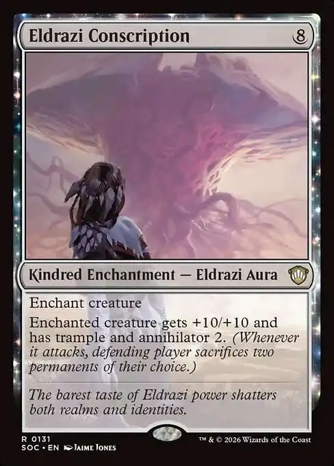 Magic The Gathering Secrets of Strixhaven Commander Single Card Rare  Eldrazi Conscription 131 - ToyWiz