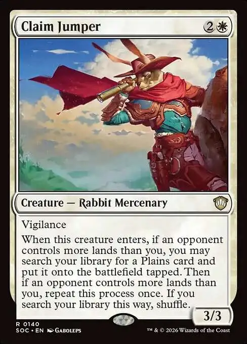 MtG Secrets of Strixhaven Commander Rare Claim Jumper #140