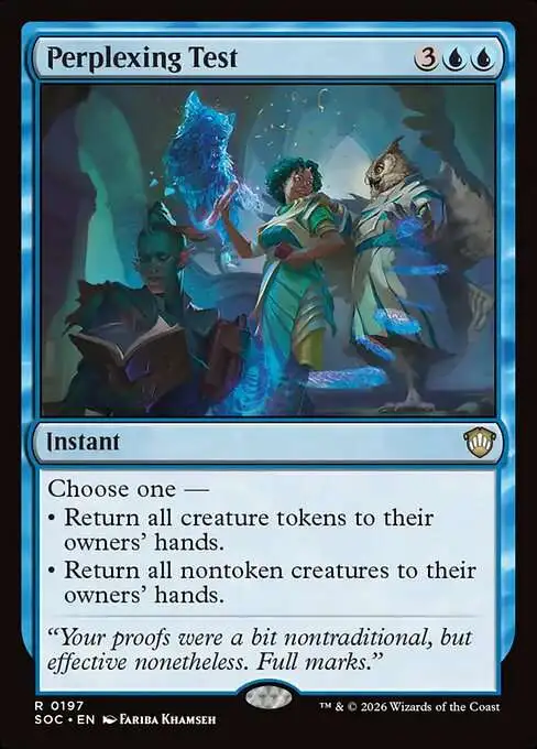MtG Secrets of Strixhaven Commander Rare Perplexing Test #197