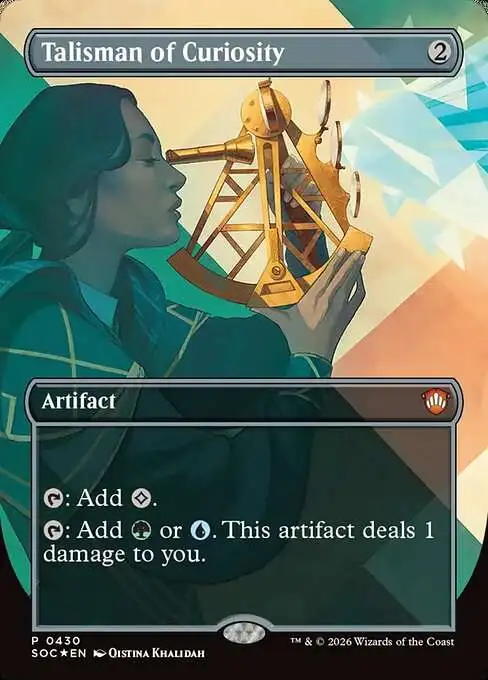 MtG Secrets of Strixhaven Commander Mythic Rare Talisman of Curiosity #430 [Codex Bundle]