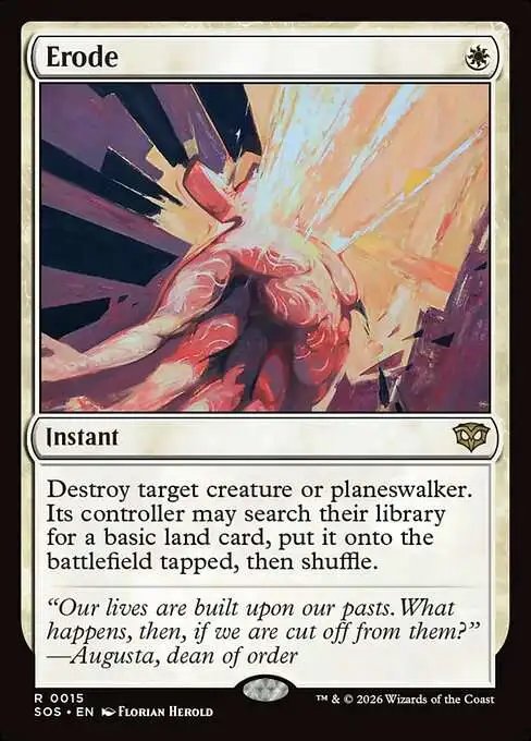 MtG Secrets of Strixhaven Rare Erode #15