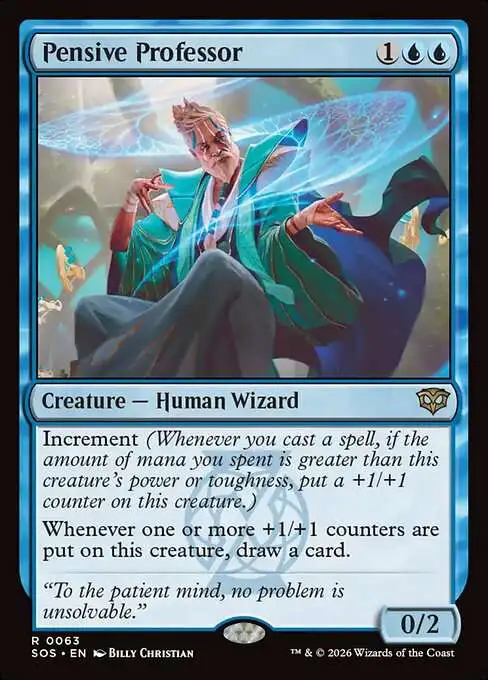 Magic The Gathering Secrets of Strixhaven Single Card Rare Pensive