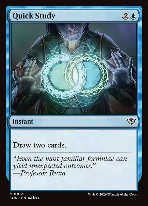 Magic The Gathering Secrets of Strixhaven Single Card Common Quick Study 65  - ToyWiz